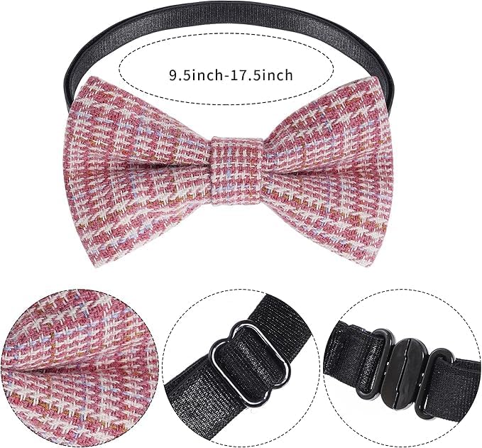 mifengda Boys Suspenders and Bow Tie Set Kids Suspenders and Pre-Tied Bow Tie Adjustable Toddler Baby for Kids Wedding Party - Image 3